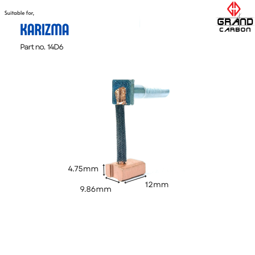 Self Starter Carbon brush Suit for Karizma 14D6, Grand Carbon