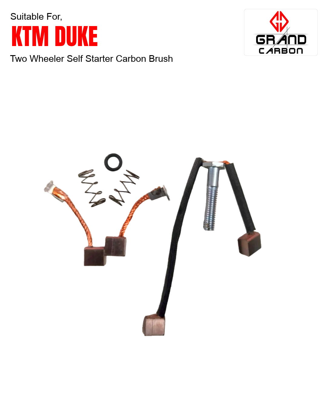 Two Wheeler Self Starter Carbon Brush Suitable For KTM Duke, this carbon brush is used for vehicle self starter carbon brush
