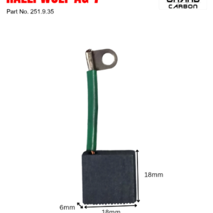 Best Quality Power Tools Carbon Brush Suitabel For Ralli Wolf Ag-7, This Carbon Brush Size 18x18x6mm, Used For angle grinder,