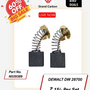 Power Tools Carbon Brush suitable For Dewalt DW28700, This Carbon Brush is used for 14"IN Pipe Cutter, Size 18x16.50x6.50mm, Used For Dewalt 14"in Pipe Cutter