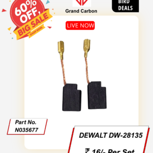 Power Tools Carbon brush Suitable For Dewalt DW 28135, this carbon brush is used for Angle Grinder , This carbon brush size 15x10x6.50mm