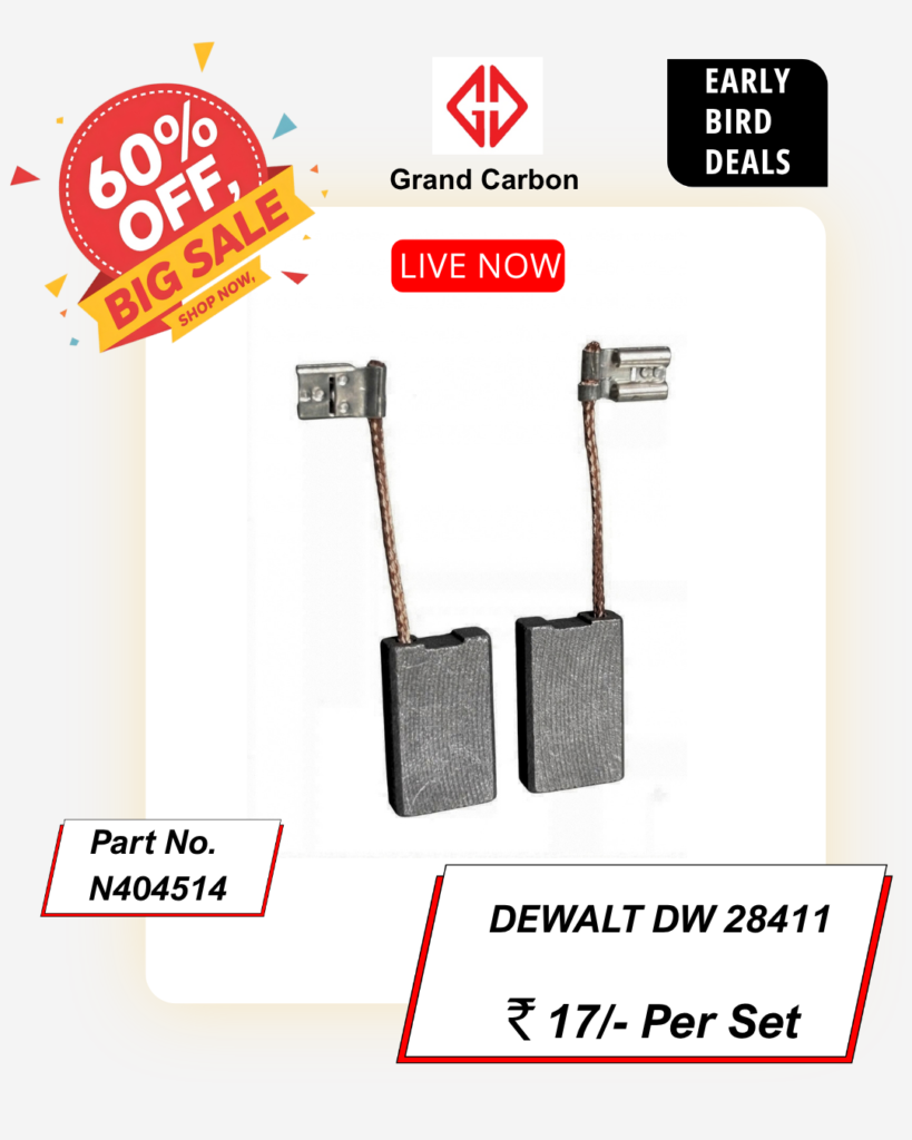 Power Tools Carbon Brush Suitable For Dewalt DW28411, This Carbon Brush size 26x16x6.25mm