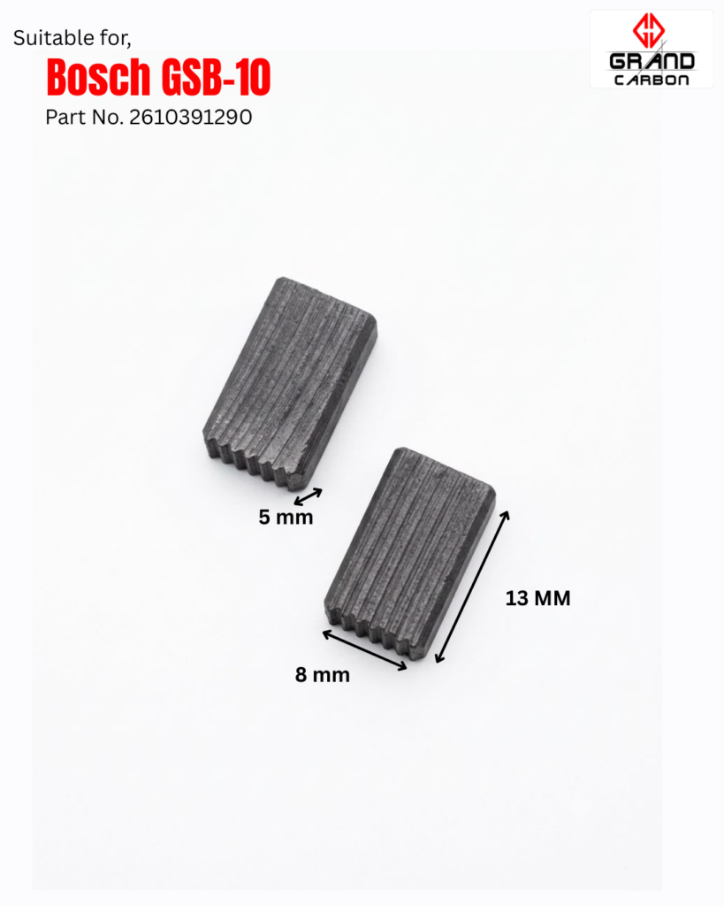Power Tools Carbon Brush Suitable For Bosch GSB10, Size 13x8x5MM , Used For Pistol Drill