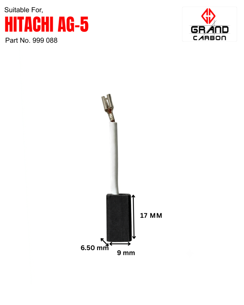 Best Quality Power Tools Carbon Brush Suitable For Hitachi AG5, This Carbon Brush Size 17x9x6.50mm, Used For Angle Grinder