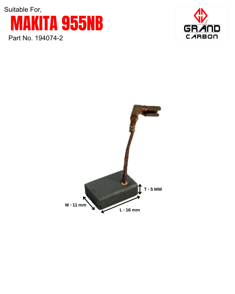 Power Tools Carbon Brush Suitable For Makita 955nb, This carbon brush size 16x11x5mm, Used For Angle Grinder