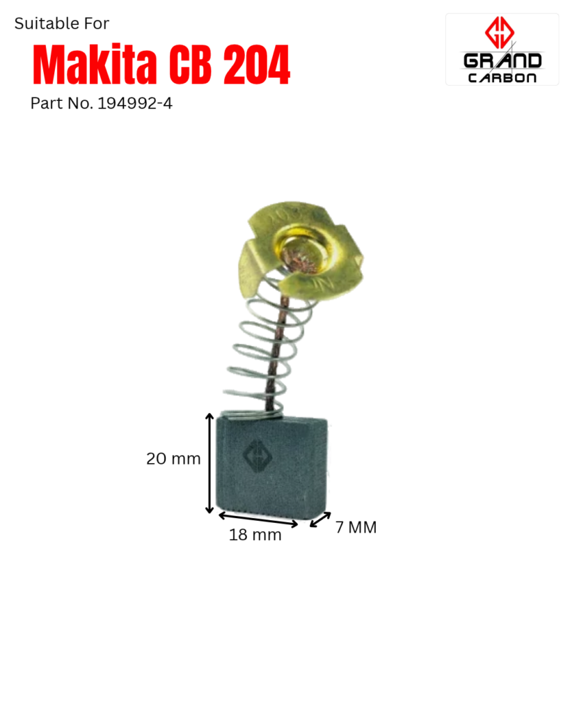 Power Tool Carbon Brush Suitable For Makita CB-204, This Carbon Brush size 20x18x7mm, used for angle grinder,