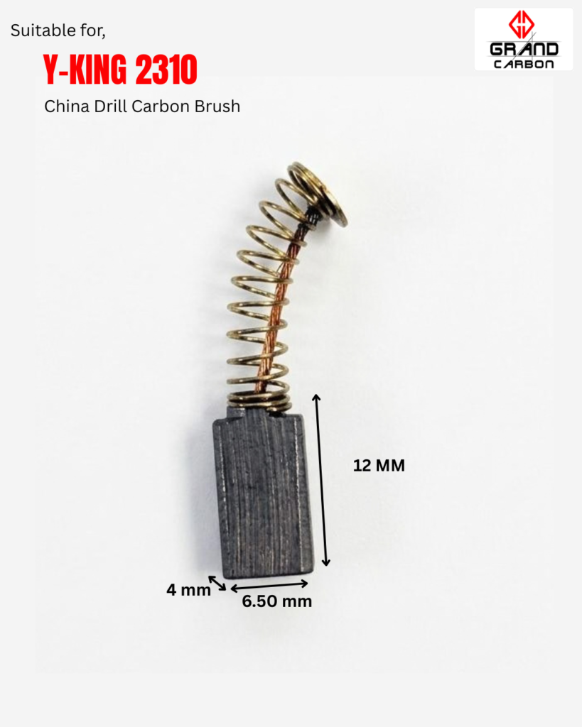 Best Quality Power Tools Carbon Brush Suitable For Y-King 2310, 12x6.50x4mm, used For China Drill