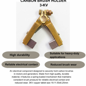 Carbon brush holder V shaped 3-KV generator