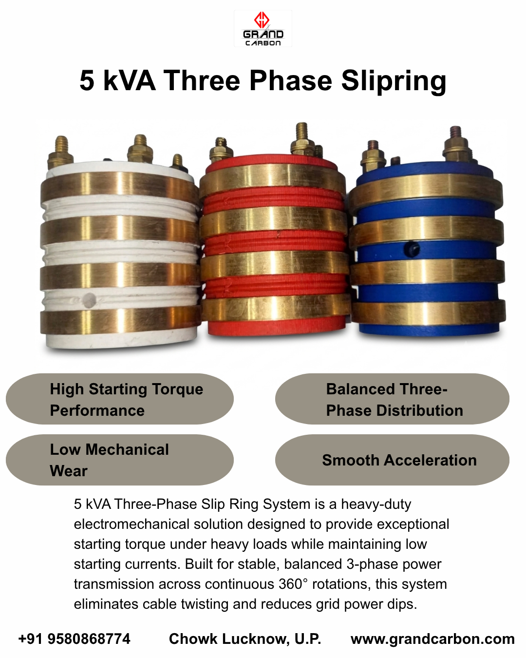 5kVA Three Phase slipring,