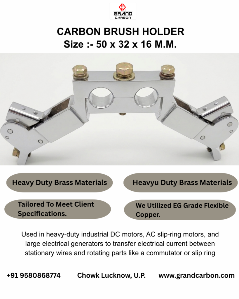 Carbon Brush Holder Size 50x32x16 MM