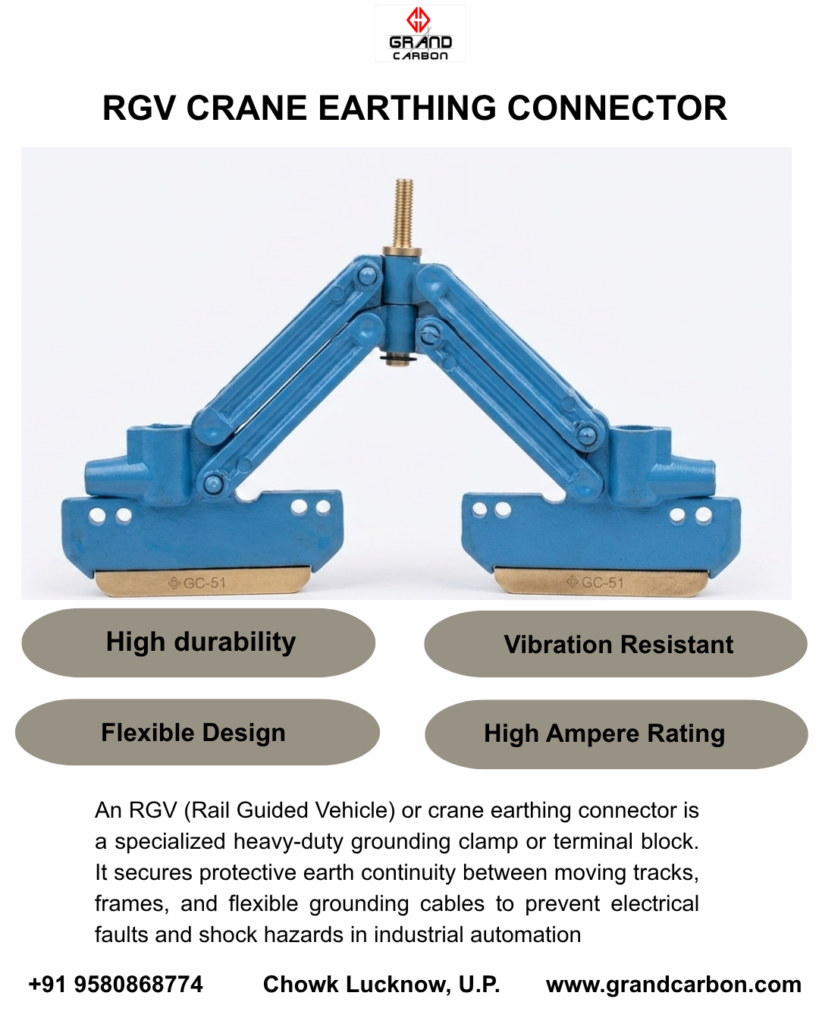 Carbon Brush RGV Crane Earthing Connector