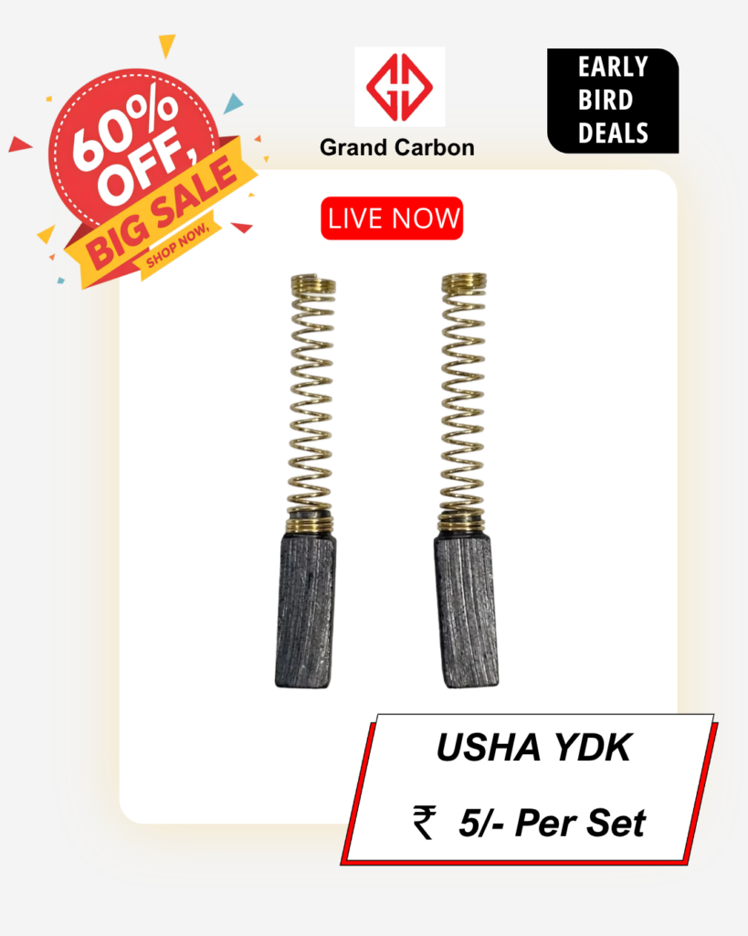 High Quality Sewing Machine Carbon Brush Suitable For USHA YDK , Used For Sewing Machine
