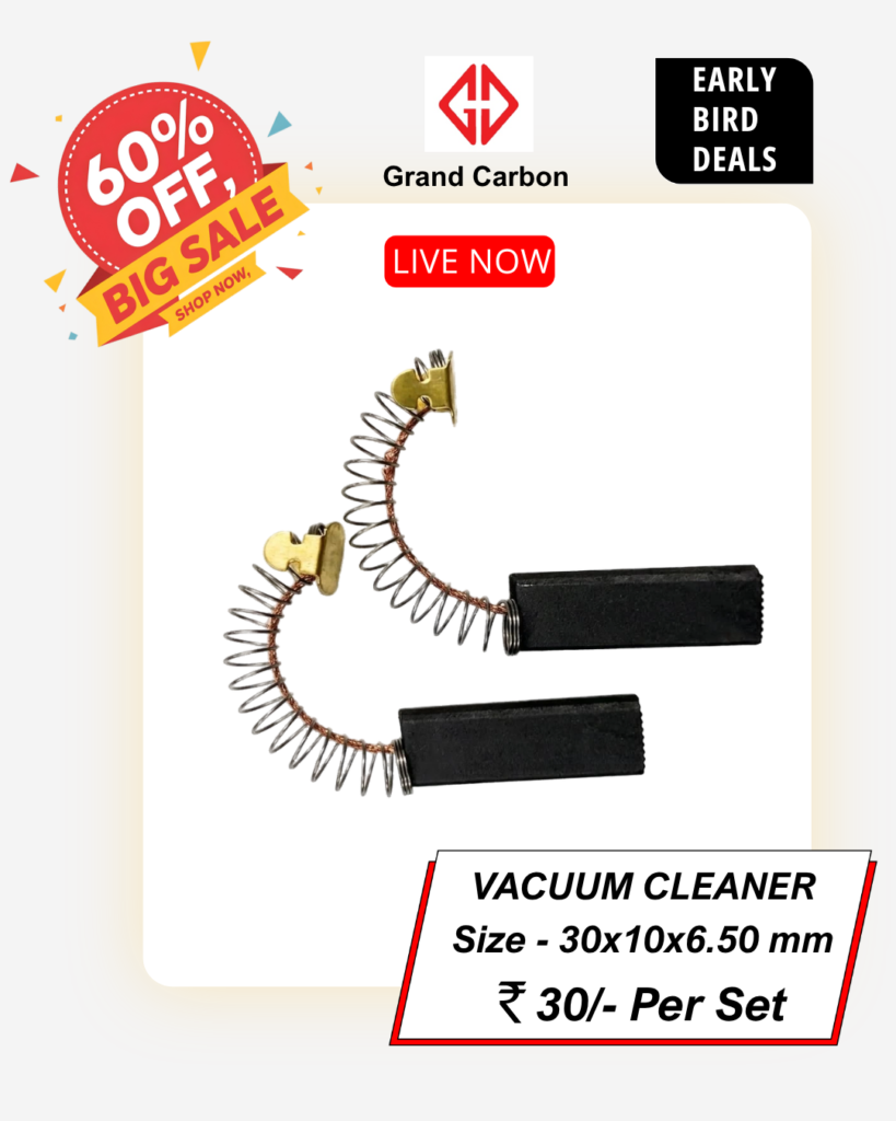 Home Appliances Carbon Brush Suitable For Vacuum Cleaner 30x10x6.5mm