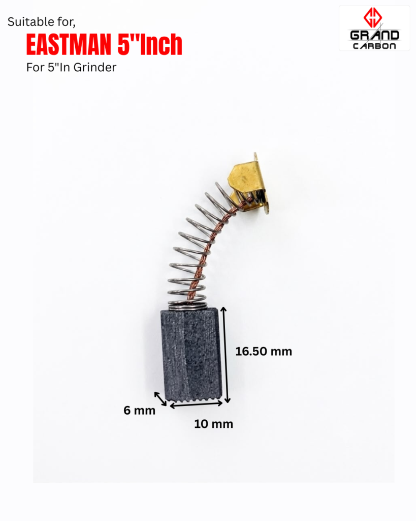 Power Tools Carbon Brush Suitable For Eastman 5"Inch Used For Grinder, This Carbon Brush size :- 16.50x10x6mm