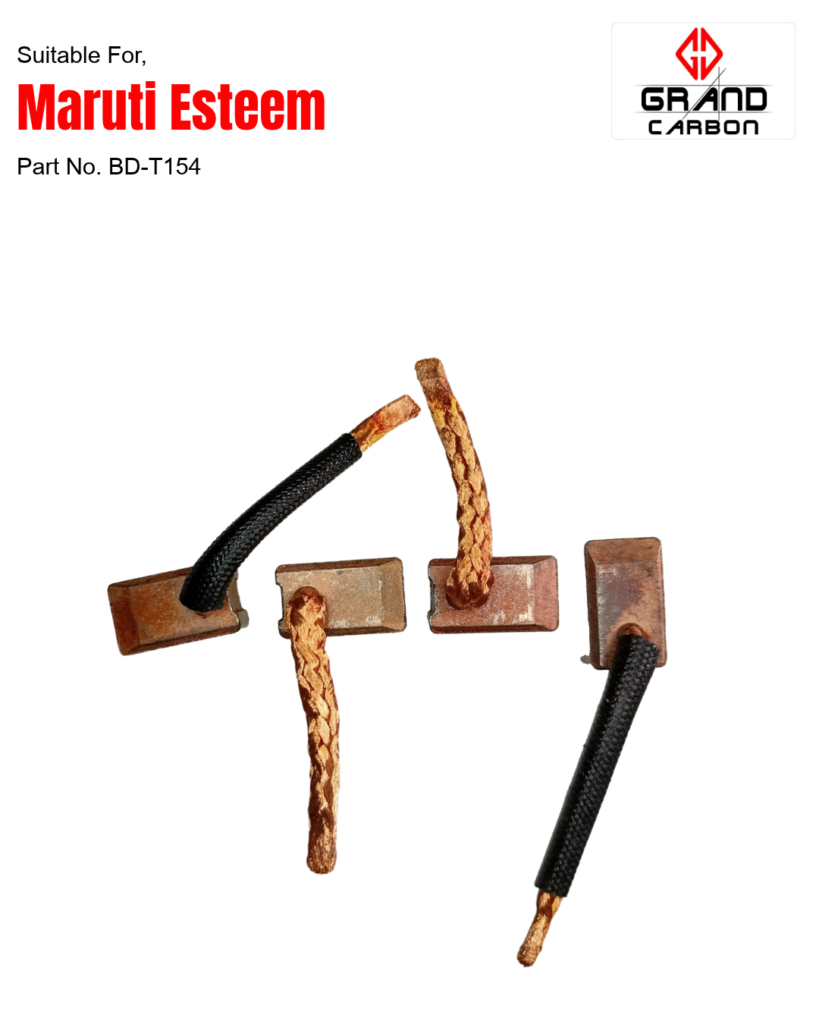 Four Wheeler Vehicle Self Starter Carbon Brush suit for maruti esteem , this carbon brush is used for four wheeler vehicle self starter carbon brush