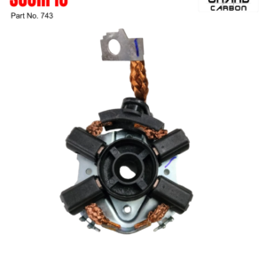 High Quality Four Wheeler Vehicle Self Starter Carbon Brush Suitable for Scorpio 743, this is used for four wheeler vehicle self starter carbon brush rocker plate